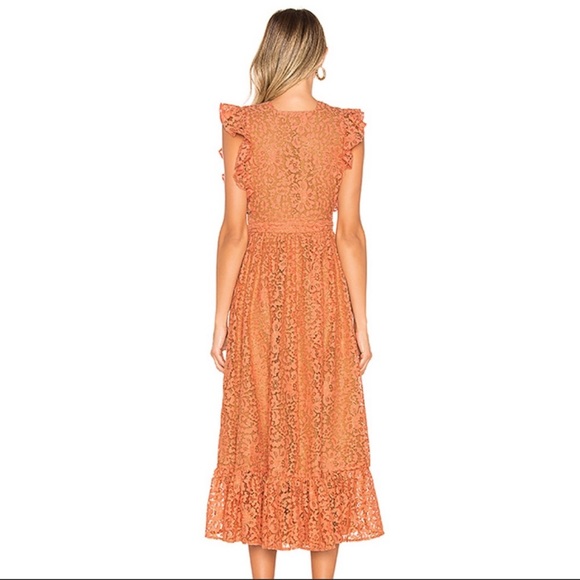 NWOT Mistwood Lace Dress in Golden Coral - Revolve - Picture 3 of 10